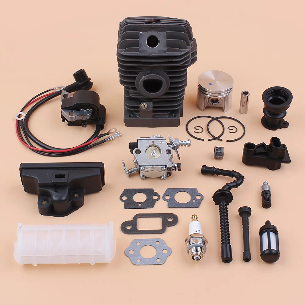 42.5mm Cylinder Piston Carburetor Ignition Coil Air Fuel Filter Kit For STIHL 023 025 MS230 MS250 Chainsaw Engine Rebuild Parts цена 42.5mm Cylinder Piston Carburetor Ignition Coil Air Fuel Filter Kit For STIHL 023 025 MS230 MS250 Chainsaw Engine Rebuild Parts цены онлайн