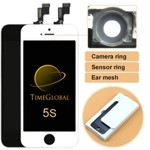 2pcs Mobile phone lcd tianma lcd for iphone 5 5S 5C Lcd Display with Touch Digitizer Full Assembly with Camera Holder,freeship