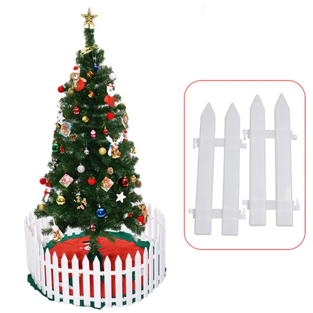 5pcs 12x295cm plastic christmas tree fence layout decorations mini fence christmas decorations for home - Christmas Fence Decorations 5pcs 12x295cm plastic christmas tree fence layout decorations mini fence christmas decorations for home - Christmas Fence Decorations