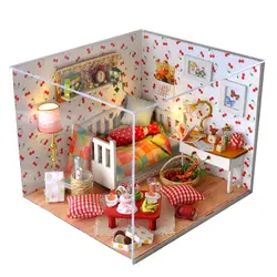Подарки новый бренд DIY кукольные домики Деревянный Кукольный дом унисекс 3d кукольный домик мебель кукольный домик миниатюрная мебель