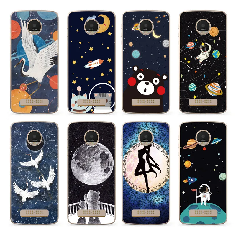 

For Motorola MOTO C Plus Silicone Case Back Cover For MOTO C / E4 / E4 Plus / Z Play / Z2 Play Soft TPU Case