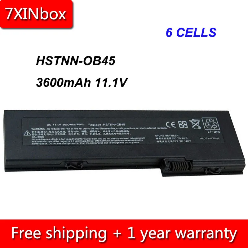 7XINbox 6cell 3600mAh 11 1 V HSTNN-OB45 OT06XL Аккумулятор для ноутбука HP EliteBook 2730p 2740p 2760p 2710p HSTNN-CB45