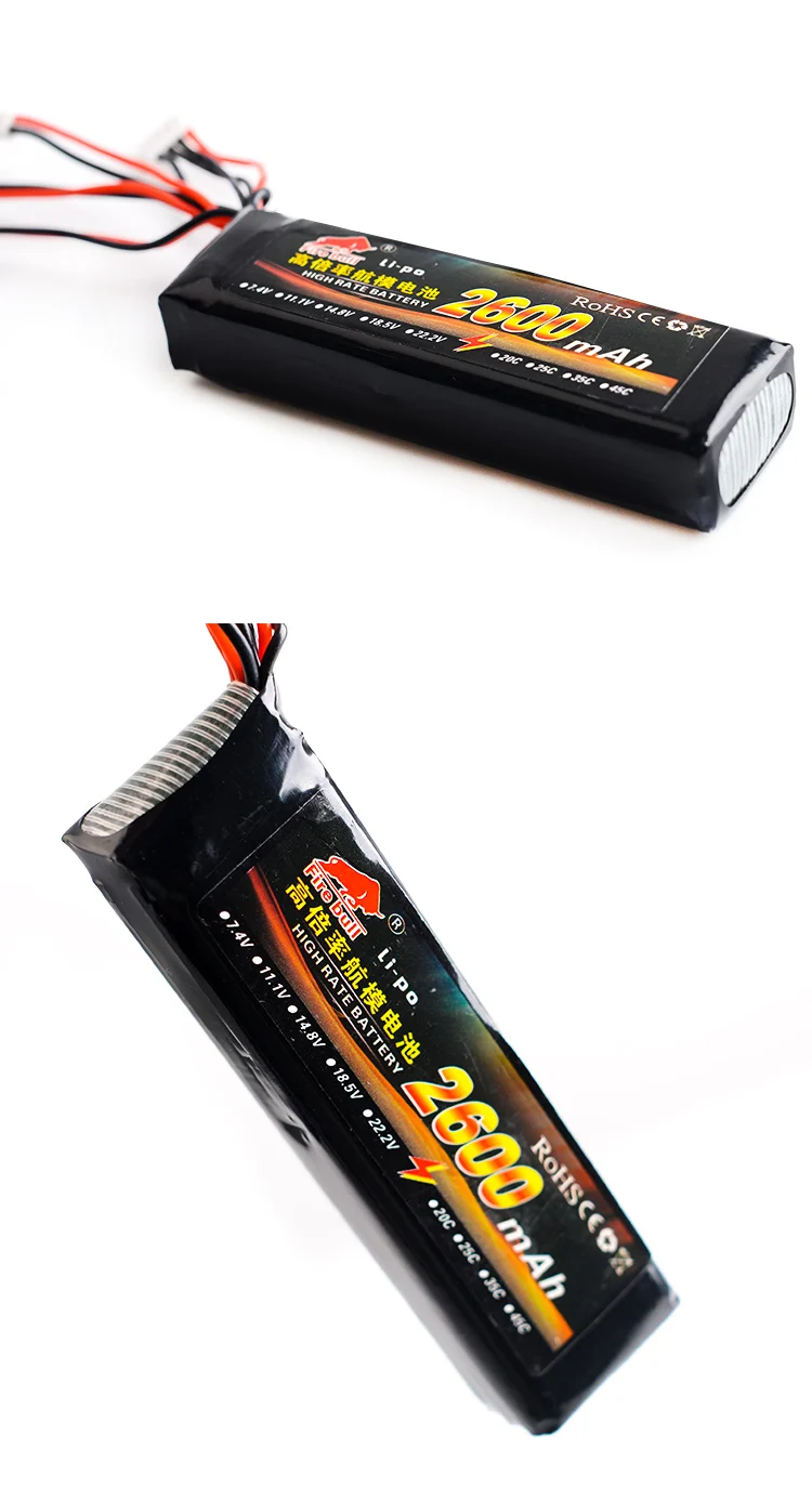 1 шт. 11,1 V 2600mAh 8C 3S Li-Poly RC батарея для Walkera DEVO 7 DEVO 10 DEVO12E F12E WFLY9 RadioLink AT9 AT10 передатчик