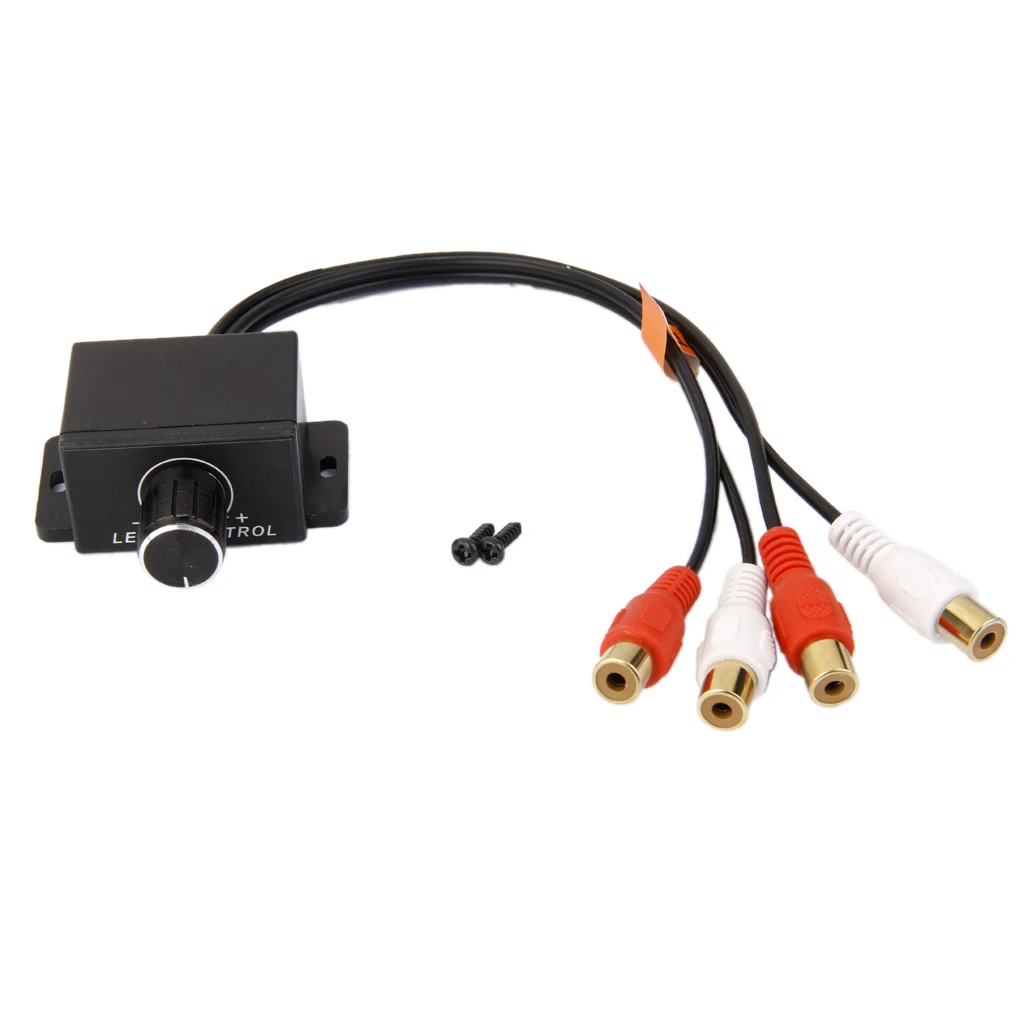 Автомобильный аудио усилитель бас RCA уровень дистанционного уровня регулятор