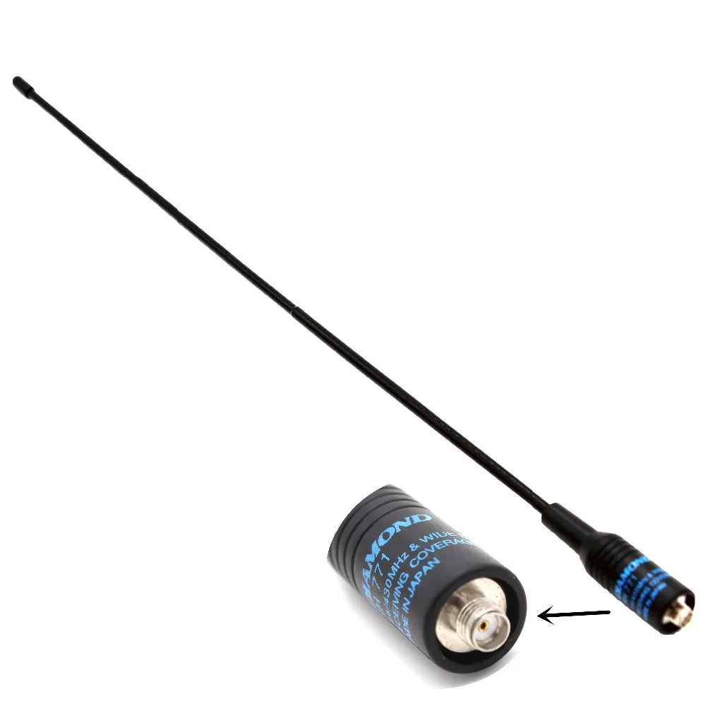 

Diamond RH771 SMA-Female Dual Band High Gain Antenna for BaoFeng UV-5R GT-3 UV-82 BF-888S UV-5RE BF-F8+ Retevis Two Way Radio