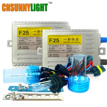 

CNSUNNYLIGHT AC 55W 24V Xenon HID Kit For Truck Light Trailer H7 H11 H1 H3 H8 H9 H10 9005 9006 6000K 8000K HID Xenon Light
