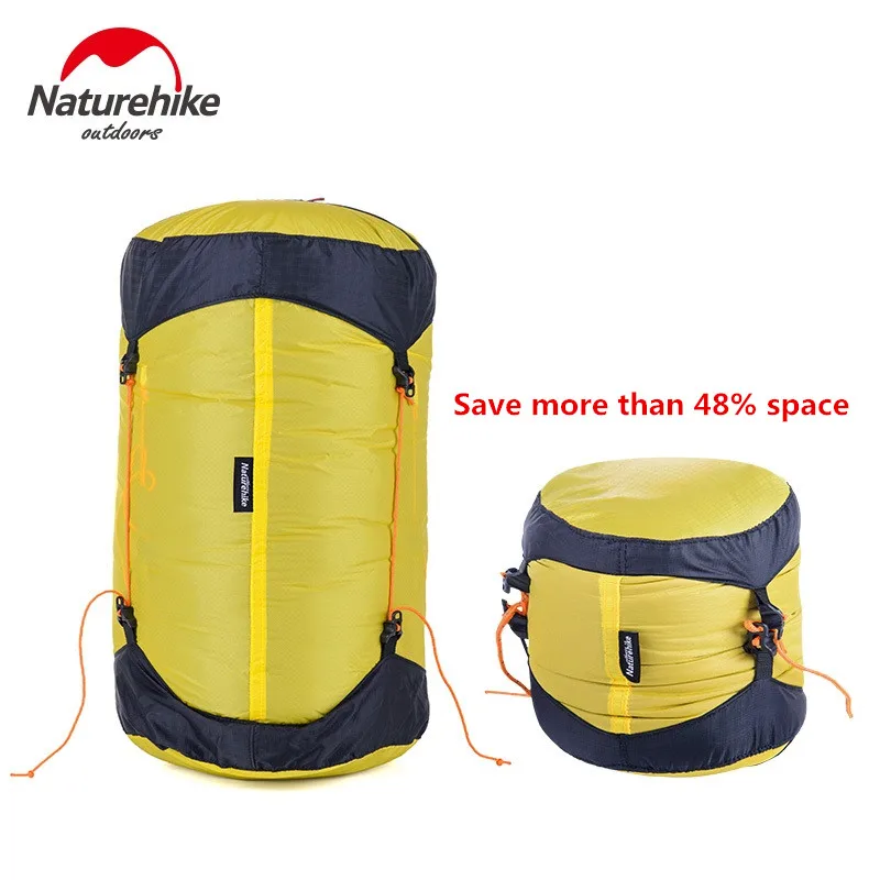Pаспродажа Naturehike Открытый походный пакет компрессионный материал мешок 20D нейлоновый силиконовый водостойкий Чехол для хранения сумка для сна