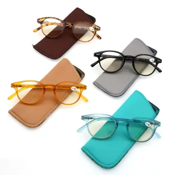 

Round Reading Glasses Women Men Anti Blue Ray Light Fashion Retro Vintage Computer Eyeglasses Presbyopic Glass Diopter 0 0.5 2