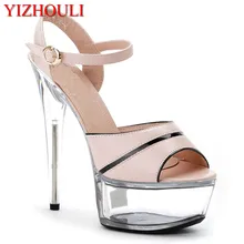 Новое поступление; туфли на высоком каблуке; Модные Винтажные туфли-лодочки; пикантные женские босоножки; 15 см