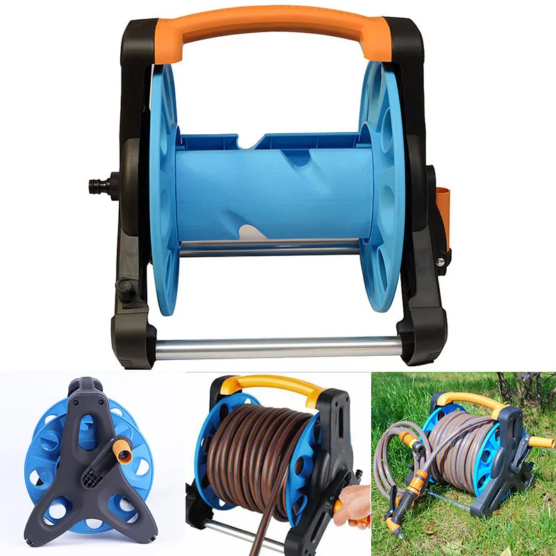 

Garden Hose Reel Stand Water Pipe Storage Rack Cart Holder Bracket for 35m 1/2 Inch Hose FPing