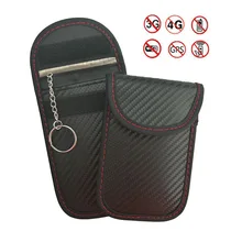 1pcs New RFID Electromagnetic Shielding Car Key Case Signal Blocking Bag Signal Blocker Case Cage Pouch For Keyless Car