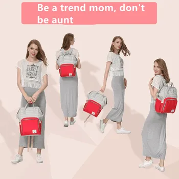 

Fashion Mummy Striped Pregnant Women Diaper Bag Multi-Functional Maternal and child Pack Large-capacity Mummy Bag Outing Backp