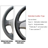 GNUPME Black Artificial Leather Steering Wheel Cover for Kia K3 2013 K3S 2014 K2 Rio 2015 2016 Ceed 2012-2017 Cerato 2013-2017 ► Photo 3/6