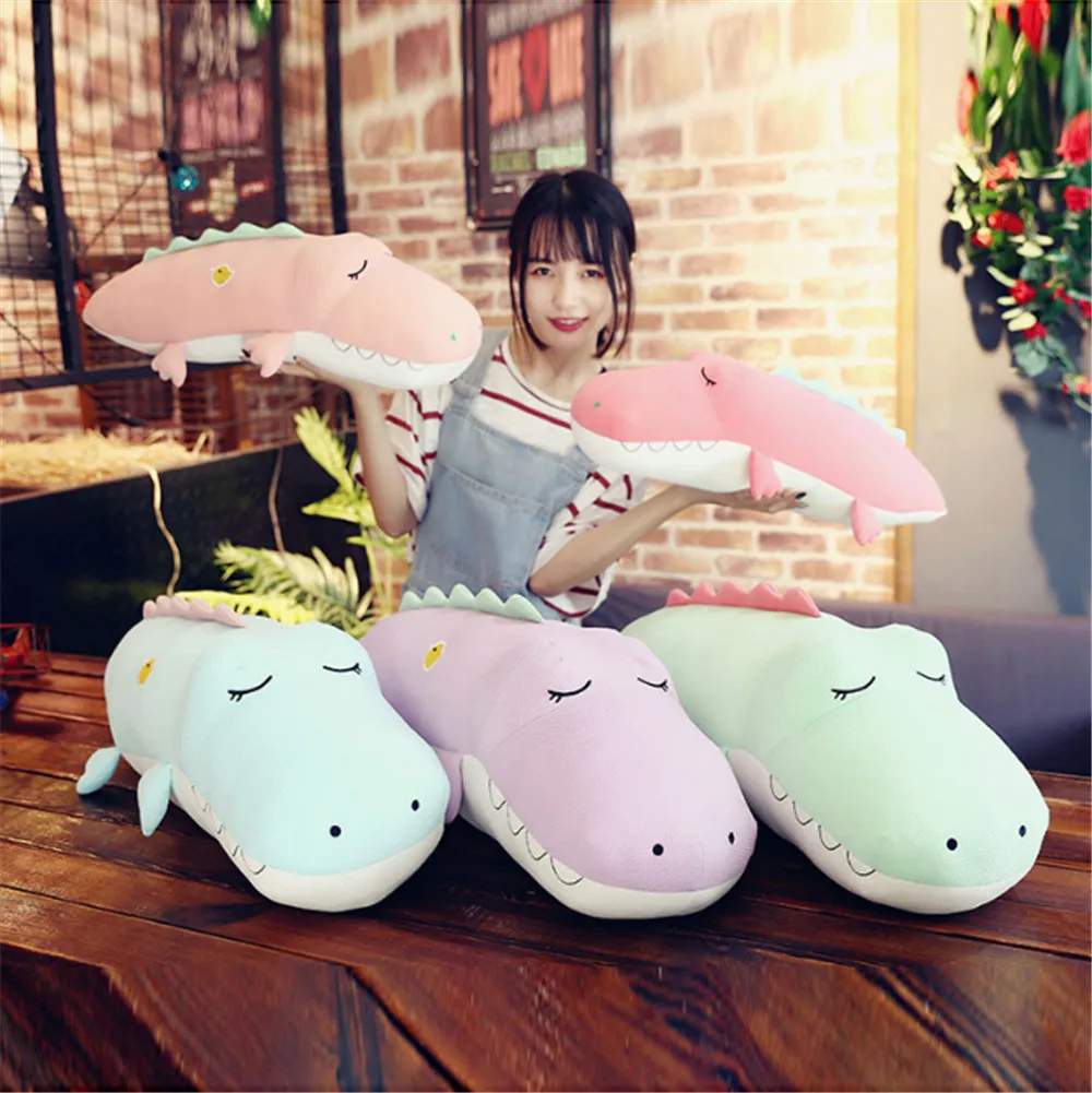 Fancytrader Lovely Cute Plush Crocodile Pillow Doll Big Soft Stuffed Alligator Animals Toys for Children 80cm 31inch5