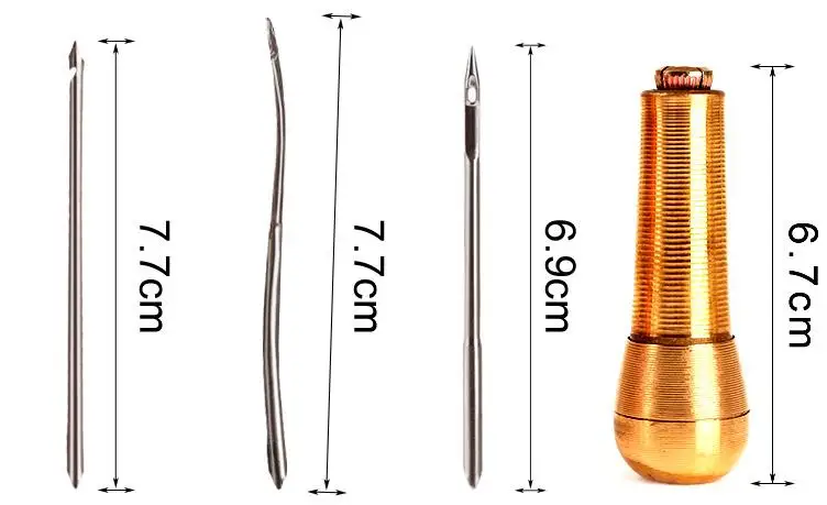 1 Набор съемных сменных кожаных инструментов для ручного шитья, набор инструментов для ремонта обуви, шило, кожаная иголка для рукоделия, швейные принадлежности diy