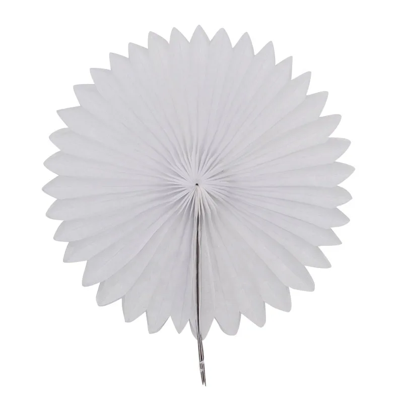 Decorative Wedding Party Paper Crafts 4''-12'' Paper Fans DIY Hanging Tissue Paper Flower for Wedding Birthday Party Festival 