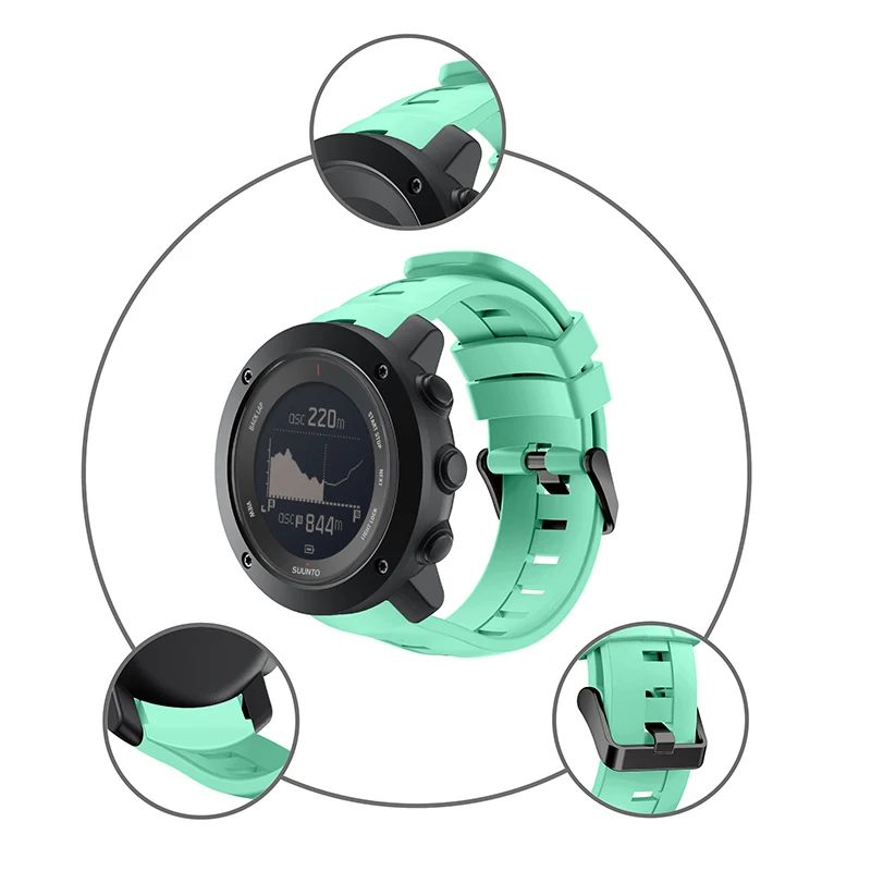 Fistar новые модные спортивные часы с силиконовым ремешком ремешок для Suunto Ambit3 вертикальные наручные часы сменный браслет наручных часов