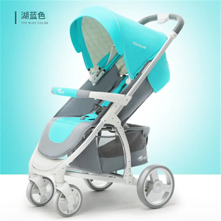 

3 in 1Stroller High Landscape Trolley Newborn Baby Light Folding Can Sit and Lie Down Children's Cart baby stroller