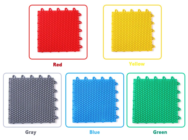 

outdoor playground slide floor for school/park high quality PP plastic sport field outdoor sport playground runway Splicing mat