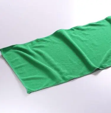 Гладкое переплетенное сильное впитывающее полотенце из супертонких волокон домашнее чистящее полотенце для мытья волос 8 цветов полотенце для взрослых - Цвет: Зеленый