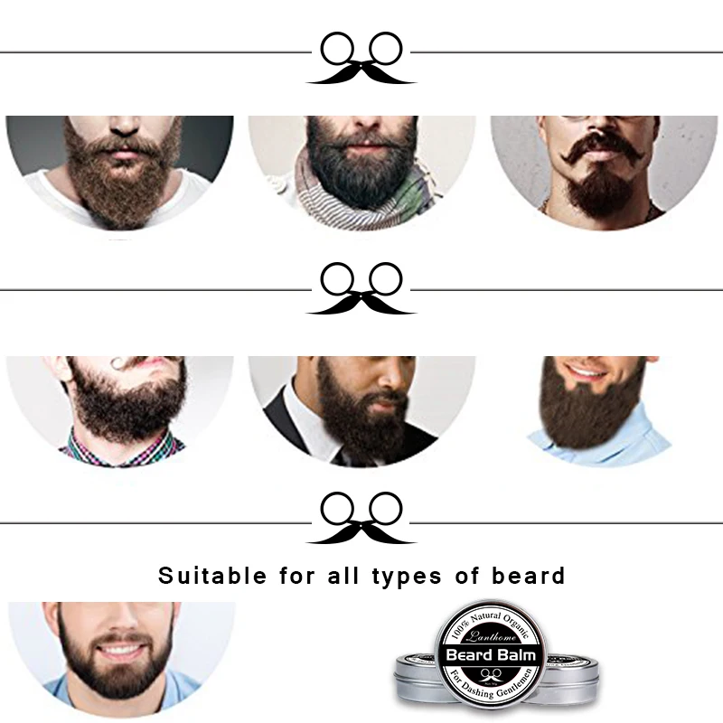 1 bottles best styling Beard tonic and Balm Moustache Wax for Beeswax moisturizing smoothing gentlemen beard care cream | Красота и