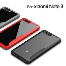 HD Transparent Acrylic Backing Silicone Frame Hybrid Case for Xiaomi Mi Note 3 Scratch Protection Cover for Xiaomi Note 3 Case