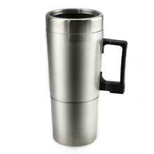 1pcs 300ml 12V Car Based Heating Cup Stainless Steel Kettle Travel Trip Coffee Tea Heated Mug