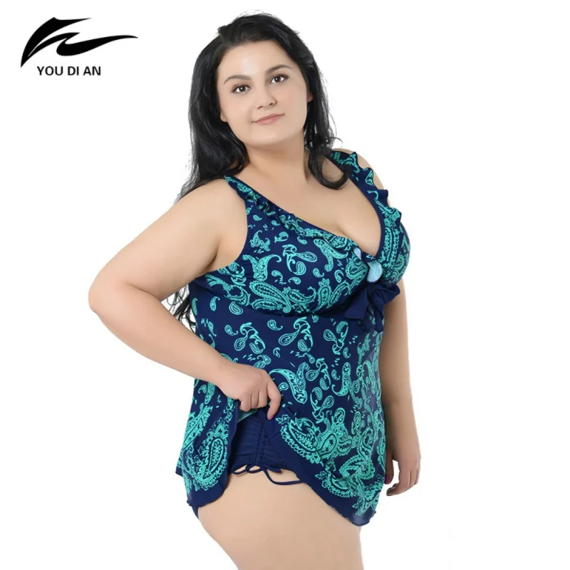 Купальный костюм размера плюс, мульти-стиль, большой размер, 4XL-8XL, одноцветные женские слитные костюмы, купальный костюм, Женский костюм с подкладкой из проволоки - Цвет: 6G