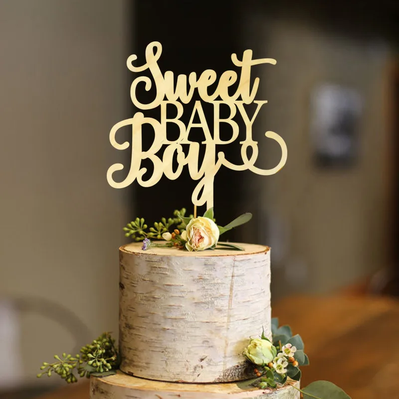 Sweet Baby Boy Cake Topper,Baby Boy cake Topper, Welcome Baby Topper, Baby  Shower Gold Glitter Cake Topper - AliExpress