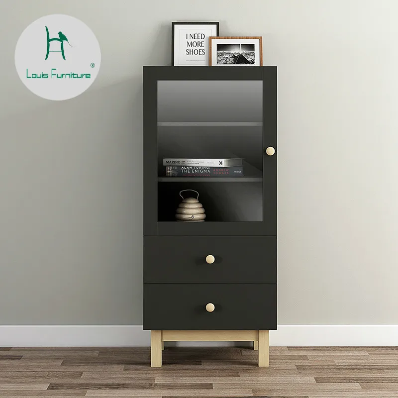 Louis Fashion Living Room Cabinets Nordic Bookcase Storage ...