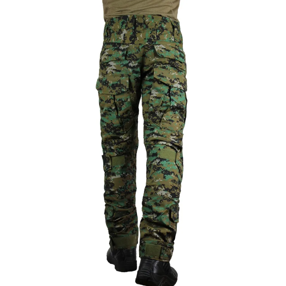 Zuoxiangru мужские Мультикам тактические брюки мульти-карманы военный камуфляж Открытый страйкбол боевые охотничьи брюки с наколенниками