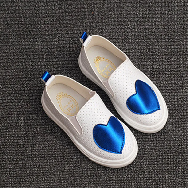 Xinfstreet/детская обувь; Повседневная дышащая обувь без шнуровки с милым принтом на плоской подошве для девочек; размеры 21-36