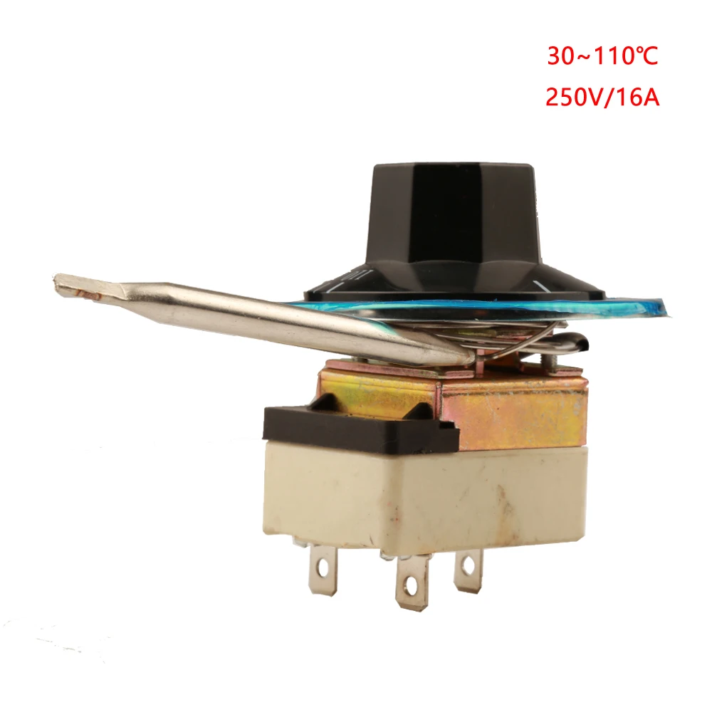 30-110 градусов NC капиллярный термостат 3 pin Pinkage регулятор температуры Ручка Термостат для духовки регулируемый