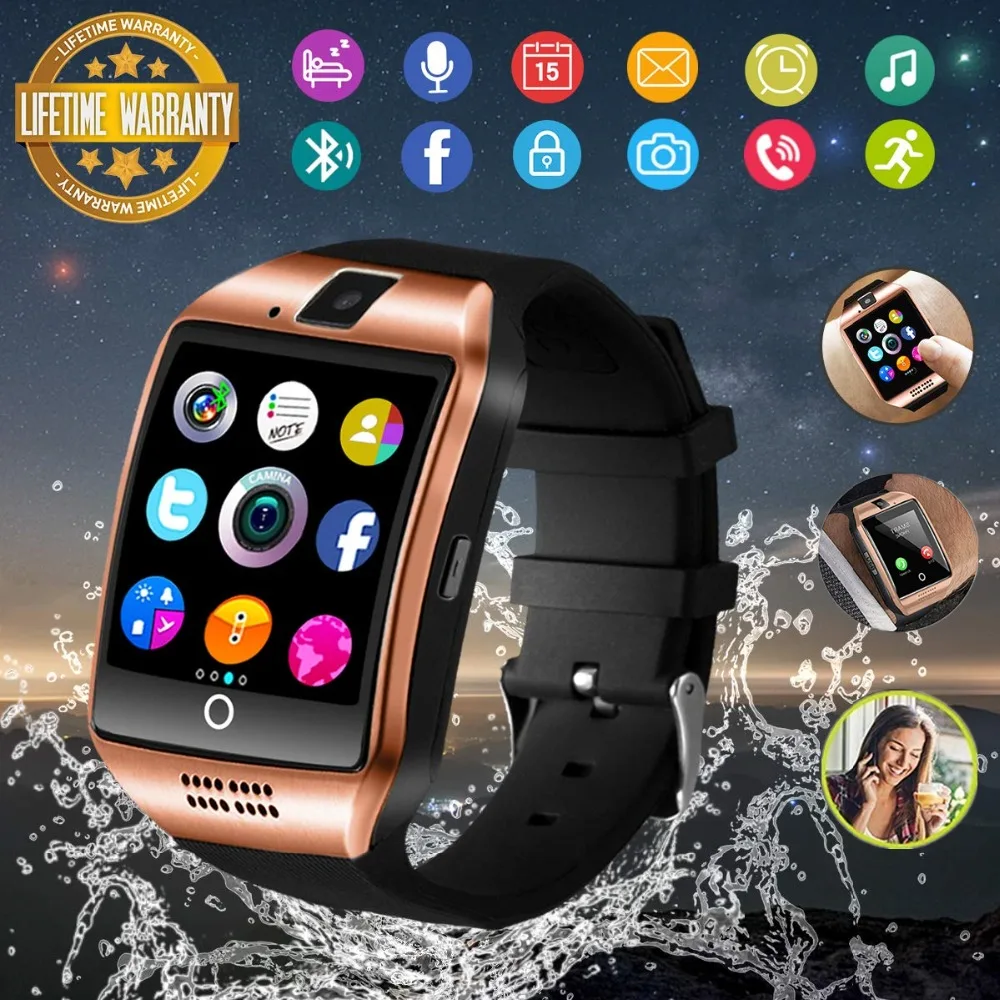 

Bluetooth Smart Watch Touch Screen Wrist Watch with Camera/SIM Card Slot Watch Cell Phone Smartwatch for Android Kids Women Men