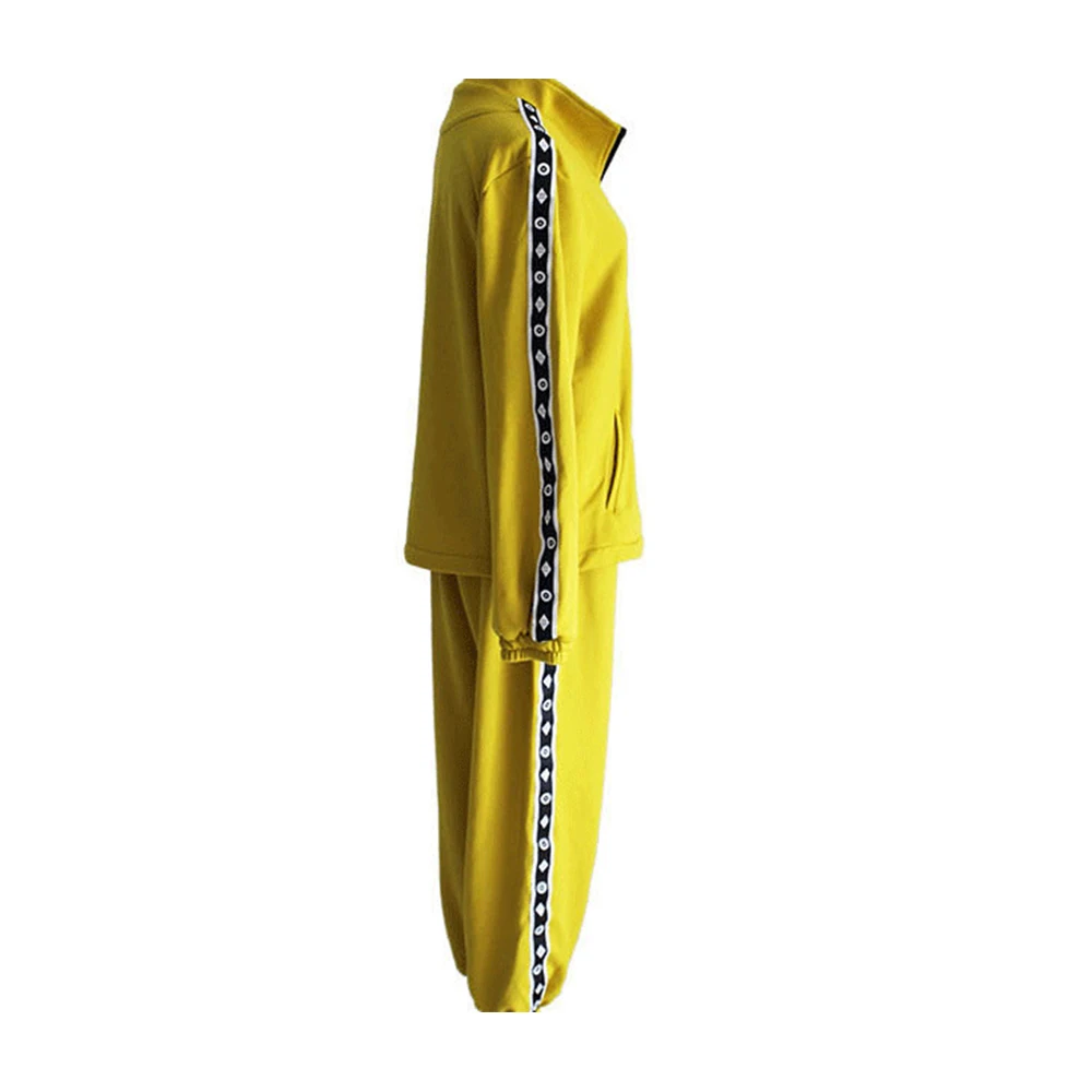  Game PUBG Playerunknown's Battlegrounds Cosplay Costume Yellow Coat Pants Full Sets Halloween Chris