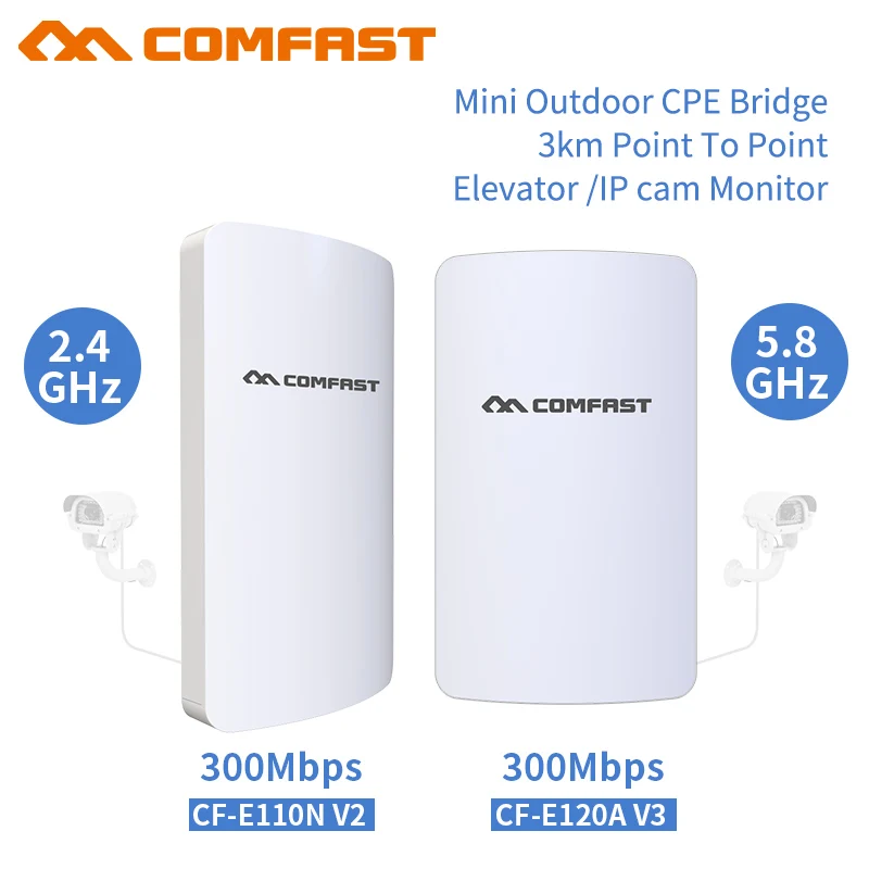 

2pcs Long distance Wireless outdoor router 2.4/5Ghz 3KM WIFI signal booster Amplifier Network bridge 11dBi Antenna wi fi access