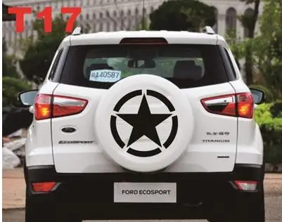 SIKALI SKL специальные модифицированные автомобильные задние запасные колеса персонализированные наклейки подходят для toyota RAV4 ford Ecosport honda CR-V - Название цвета: T17