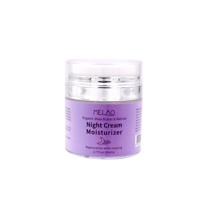 Harga 50g Organik Shea Butter Tan Retinol Night Cream Pelembab Regenerasi Tidur Lembab Segar Whitening Cream untuk Wajah