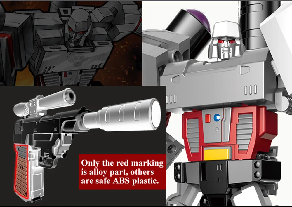 Трансформация сборка пистолет робот военная модель металлический сплав деформация фигурки героев робот мальчики подарок развивающие