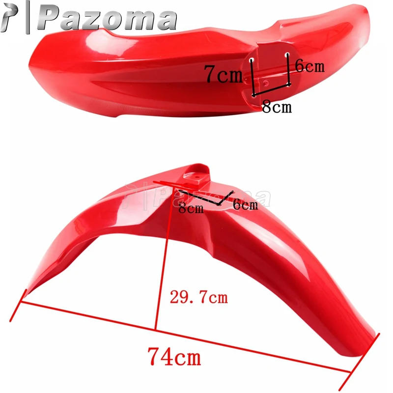 Красный мотоцикл внедорожное переднее крыло грязи велосипед пластиковая пластина передние Брызговики для Honda CRF250R CRF450R CRF 250R 450R 2009-2013