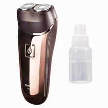 Flyco rosa portátil homem barbeador elétrico tondeuse corpo homme gilete de barbear máquina de barbear recarregável FS871-B óleo