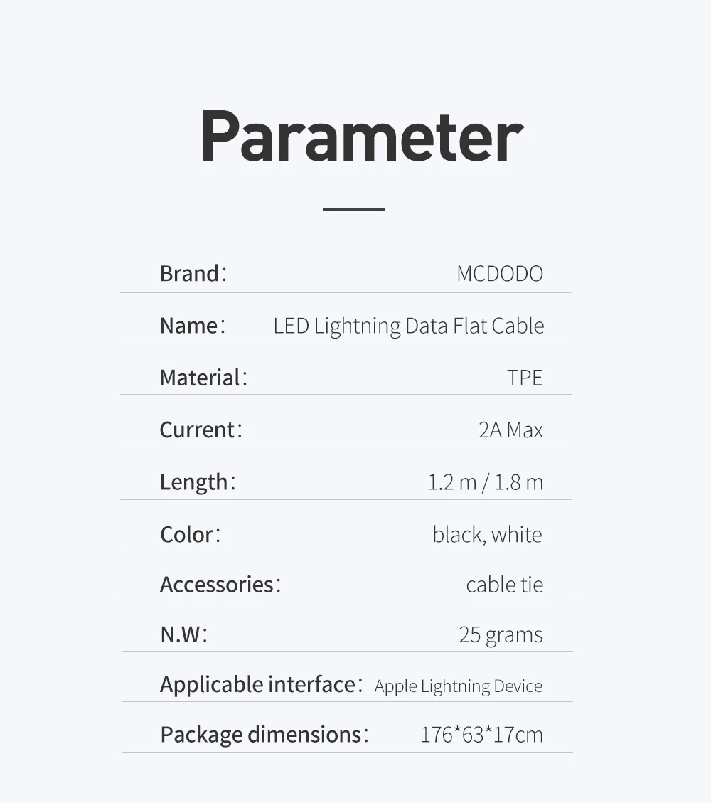 Mcdodo usb кабель для iphone Xs max Xr X 8 7 6s plus ipad mini 2A Быстрая зарядка зарядное устройство для телефона светодиодный usb-кабель для передачи данных