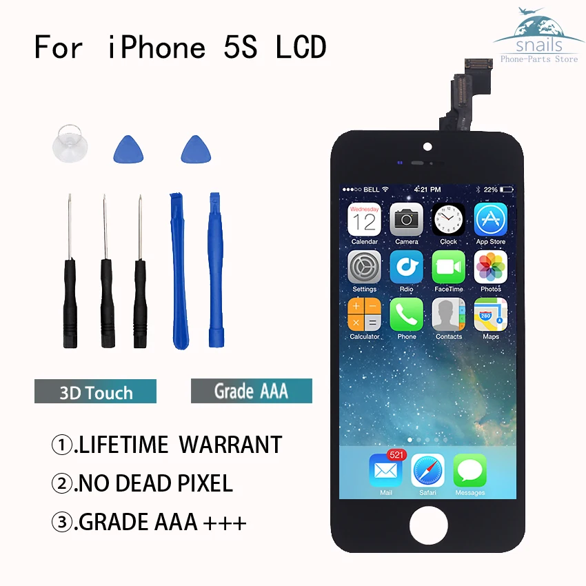 

Qriginal For Apple iphone 5S LCD Display Touch Screen Assembly Replacement For Apple iphone 5S Display Touch Screen Phone Parts