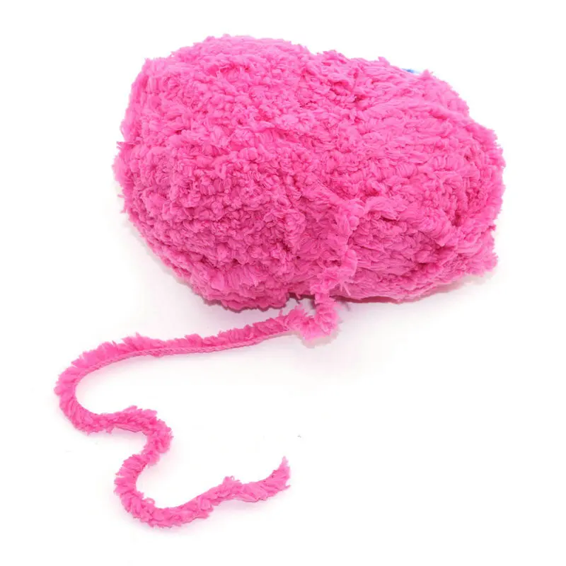 

Colors Soft Plush Velvet Yarn Knitwear Craft Scarf Hat Gloves Knitting Ball Yarn