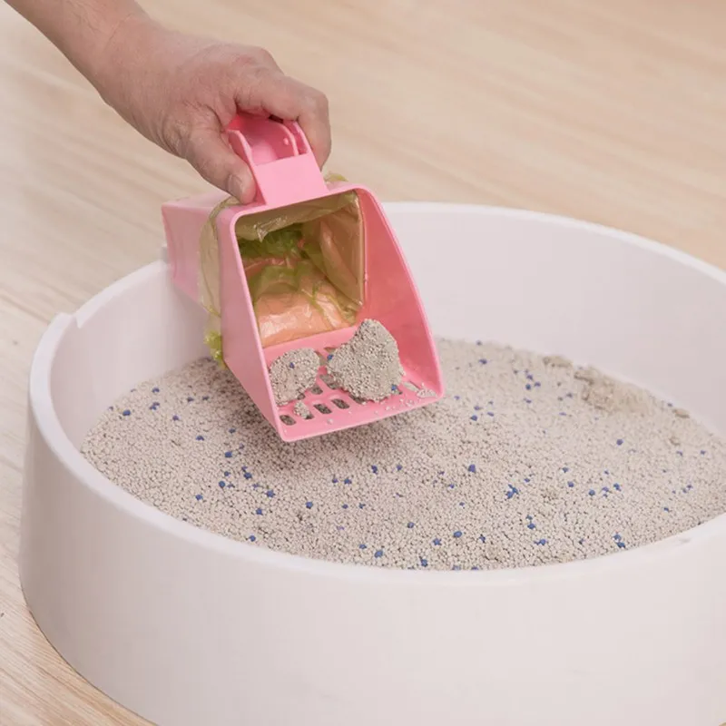 Pet Cat Litter Scooper Cat Litter Sifter Scoop System Kitten Litter Scooper With Waste Bags Litter Pet Cat Cleaning Supplies|Litter & Housebreaking| - AliExpress