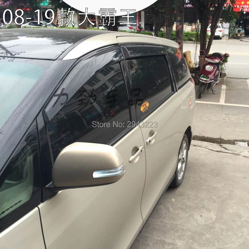 Автомобильный Стайлинг для Toyota Previa 1998- ABS пластиковые вентиляционные Защита от солнца и дождя щит Delflector окно козырек тенты крышка