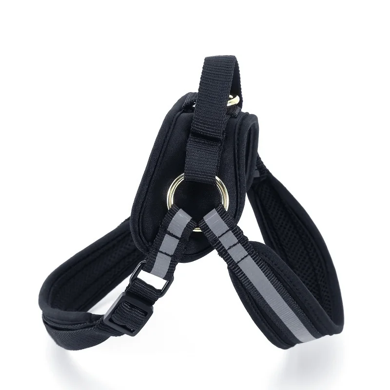 Pet Dog Harnesses Reflective Rope Nylon Handle Adjustable Harness Vest