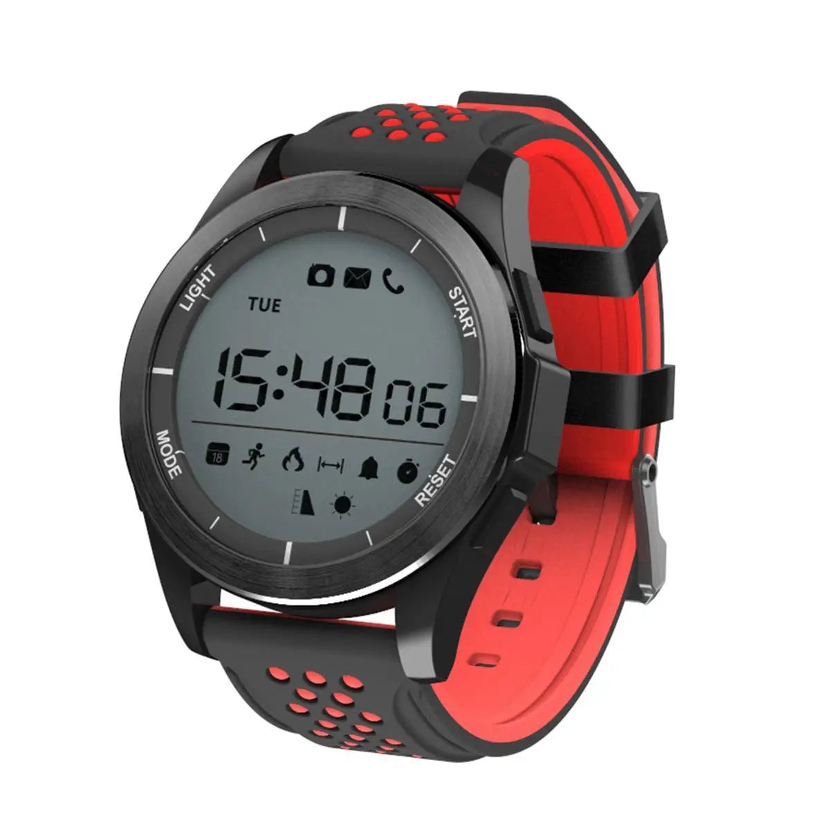 DTNO. I DTNO.1 F3 IP68 Водонепроницаемые спортивные Смарт-часы фитнес-трекер Мульти спортивный режим высота Blutooth 4,0 модный браслет для мужчин - Цвет: Красный