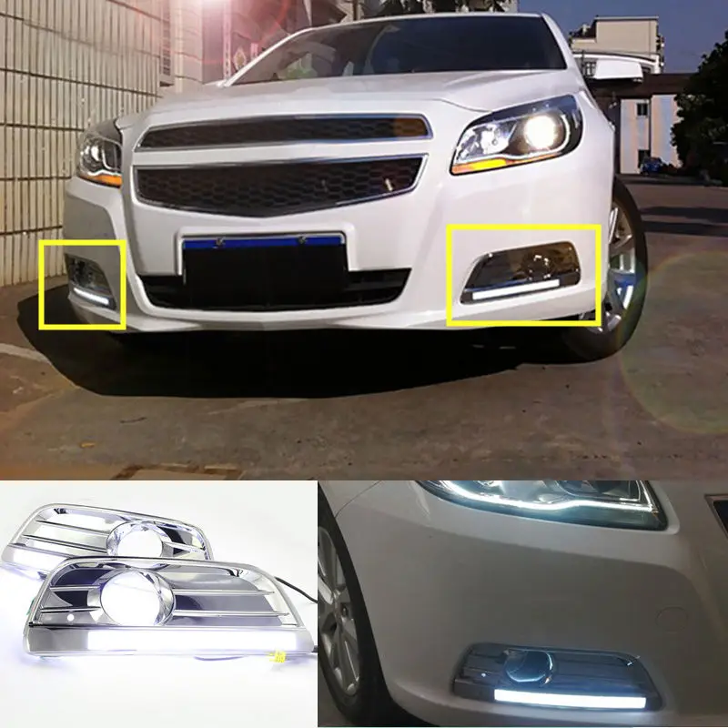 

2PCS White Guide LED Daytime Running Lights For Chevrolet Malibu 2013-2015