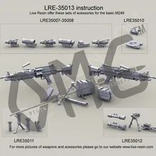 [Набор масштабных моделей] живое полимерное LRE-35013 M249 отряд автоматическое оружие(пила